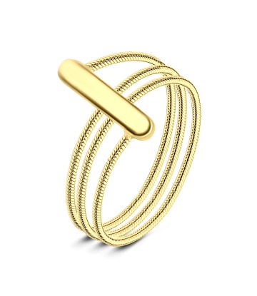 Gold Plated Silver Rings NSR-2818-GP